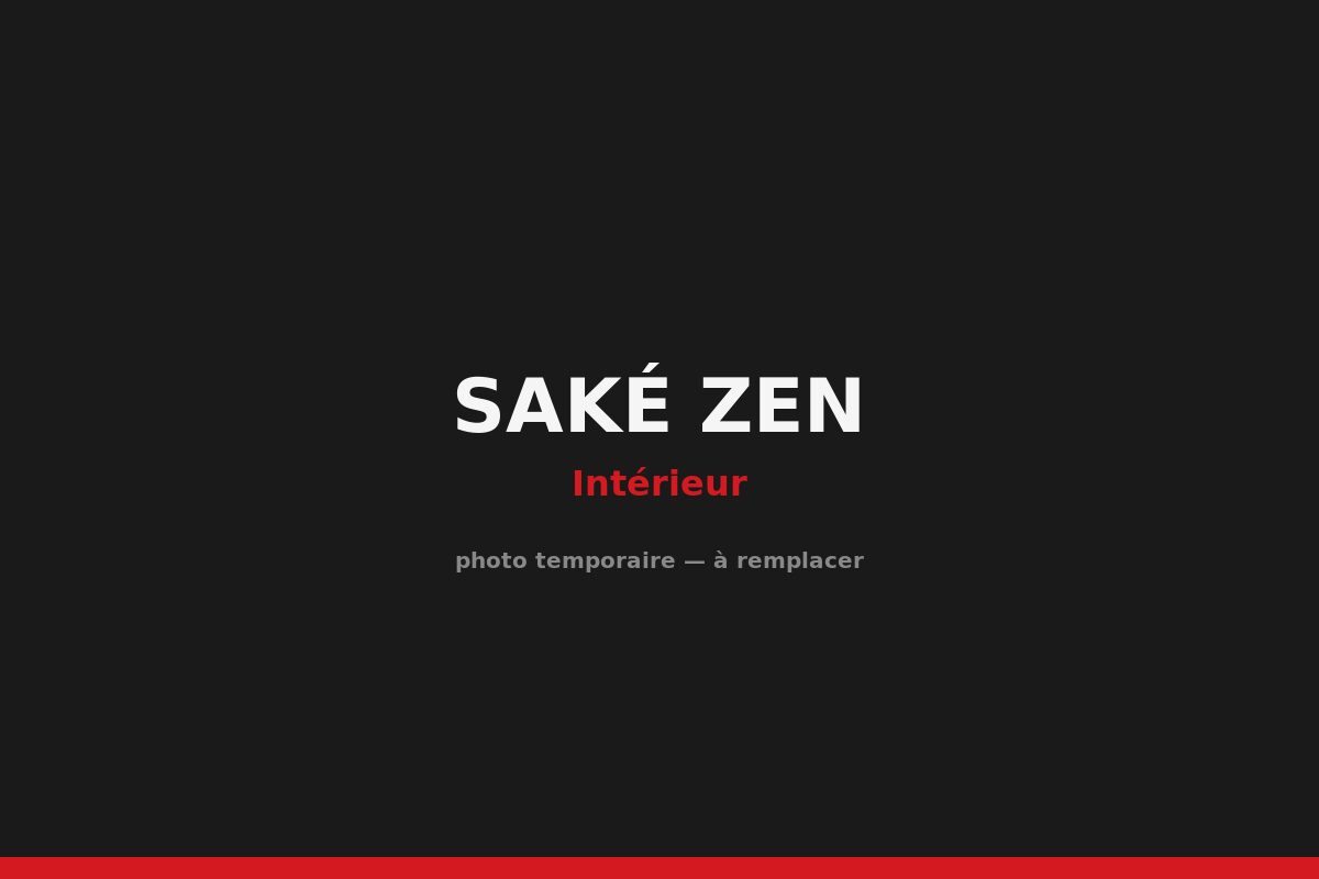 Saké Zen — intérieur