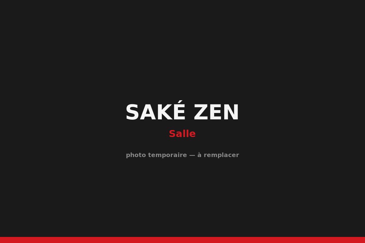 Saké Zen — salle